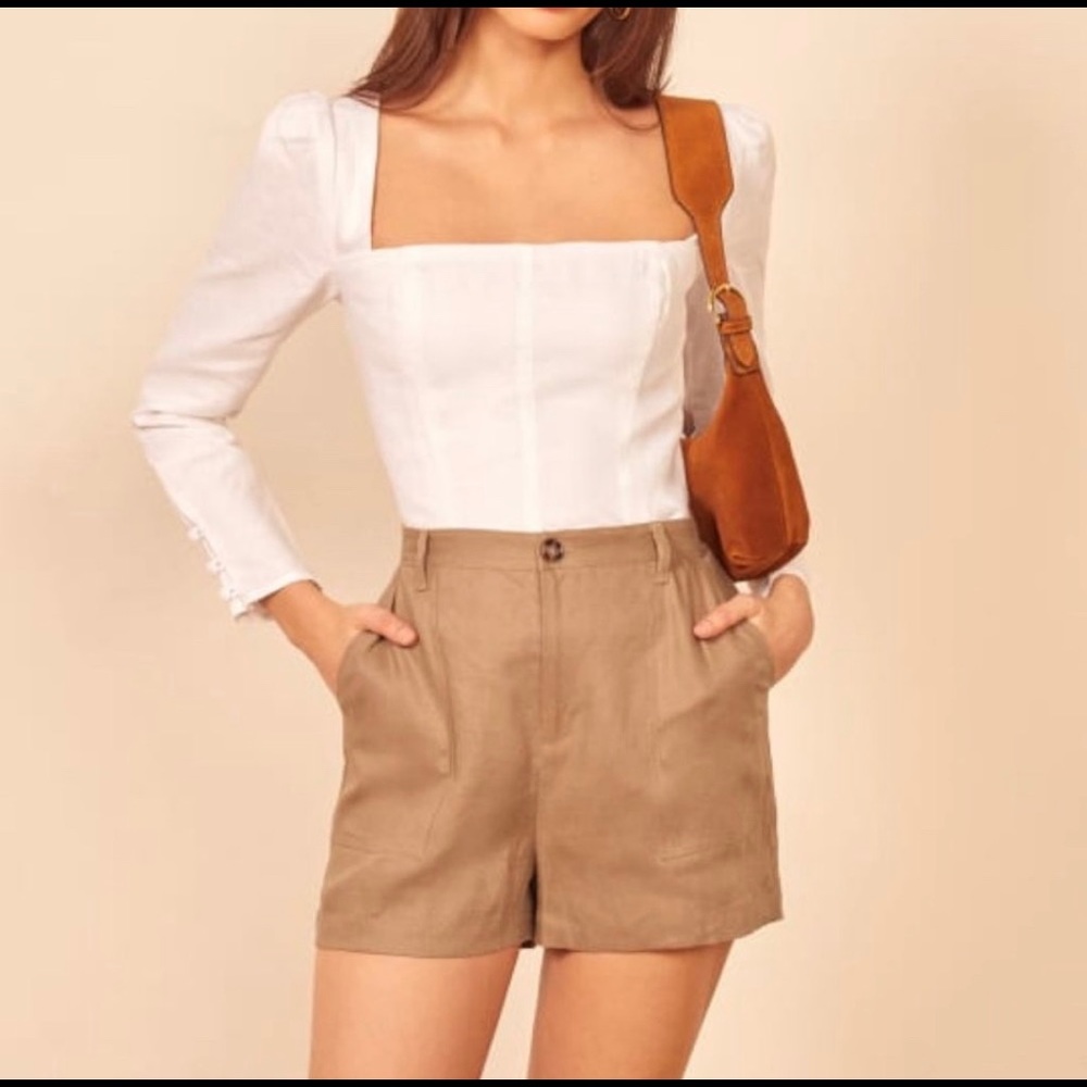 Reformation Sterling Short in Khaki